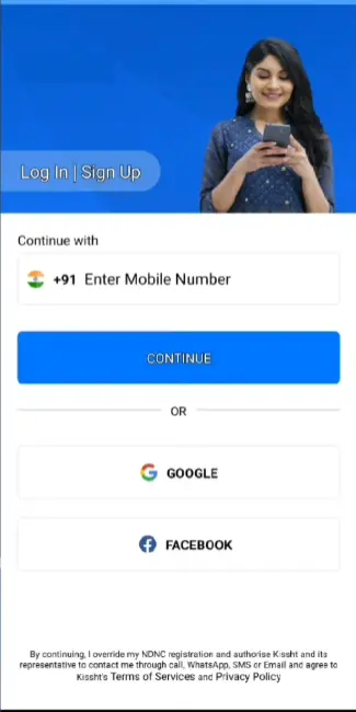 Kissht Registration Process