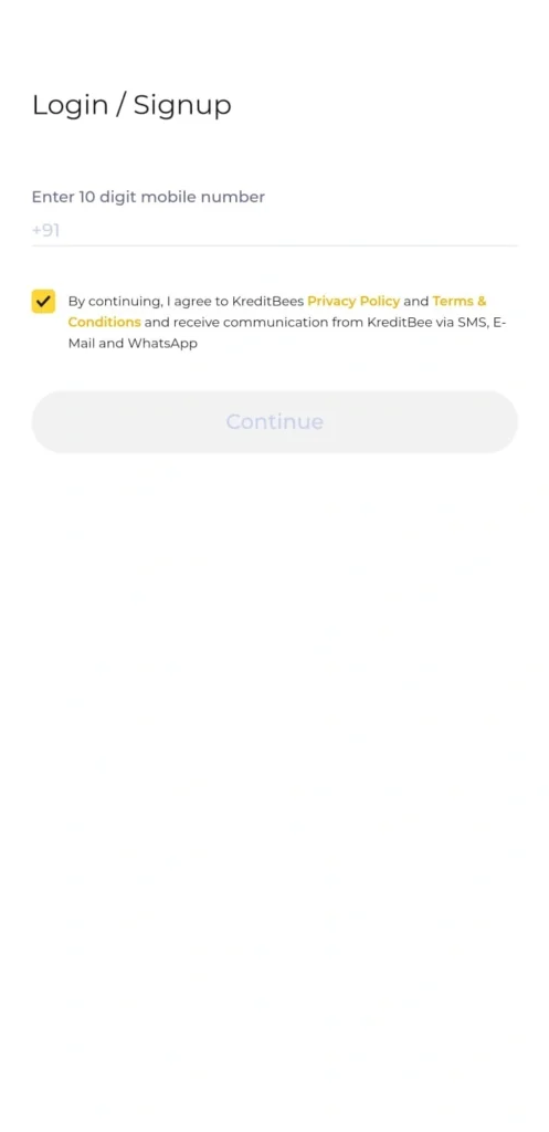 Mobile Number register