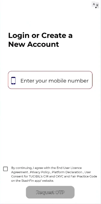 Mobile number डालकर रजिस्टर करें।