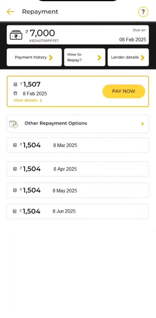 loan tenure select