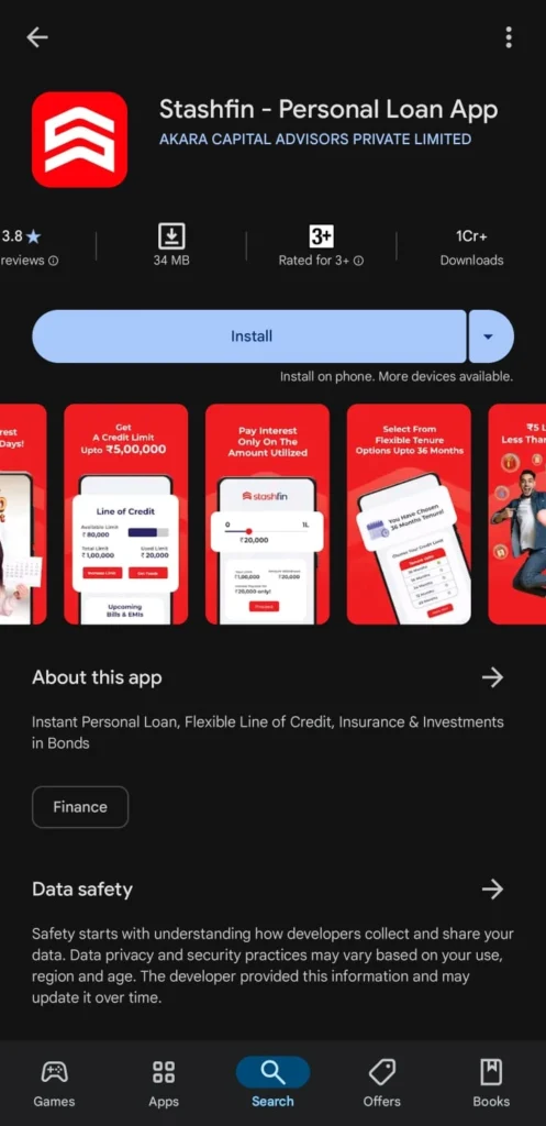 Stashfin App